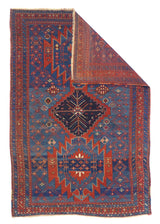 Antique Caucasian Kazak Rug 4'9" x 7' 2"