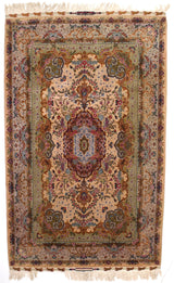 Extremely Fine  Tabriz Signed by Master Weaver Rug 6'5" x 10' 7"