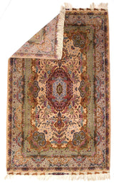 Extremely Fine  Tabriz Signed by Master Weaver Rug 6'5" x 10' 7"