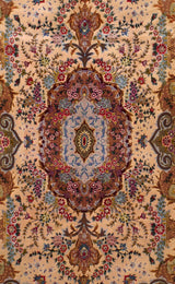 Extremely Fine  Tabriz Signed by Master Weaver Rug 6'5" x 10' 7"