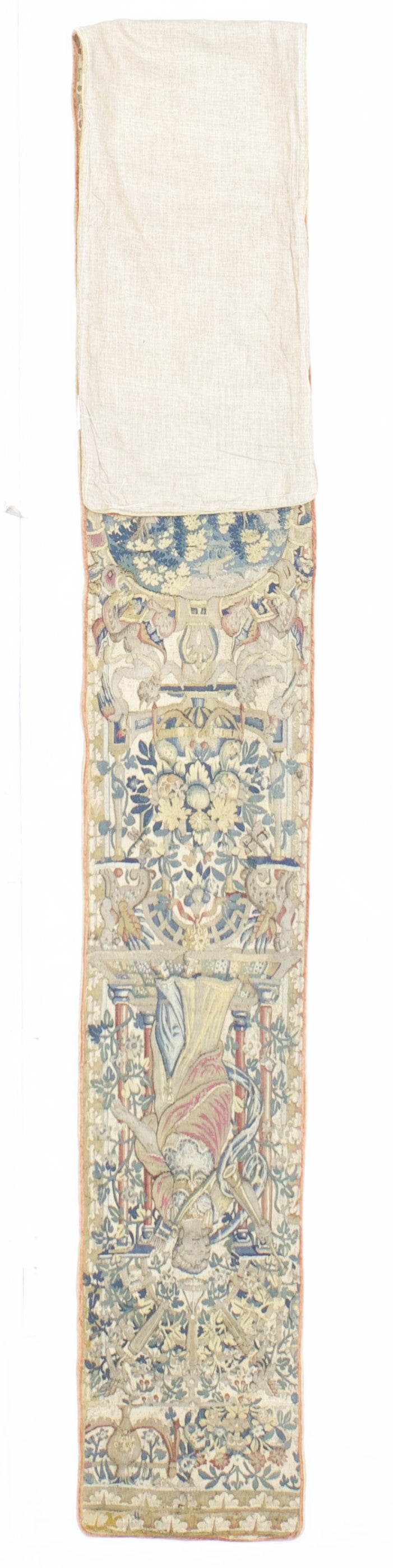 Antique Tapestry Panel (one of pair) 1' 2" x 10' 9''