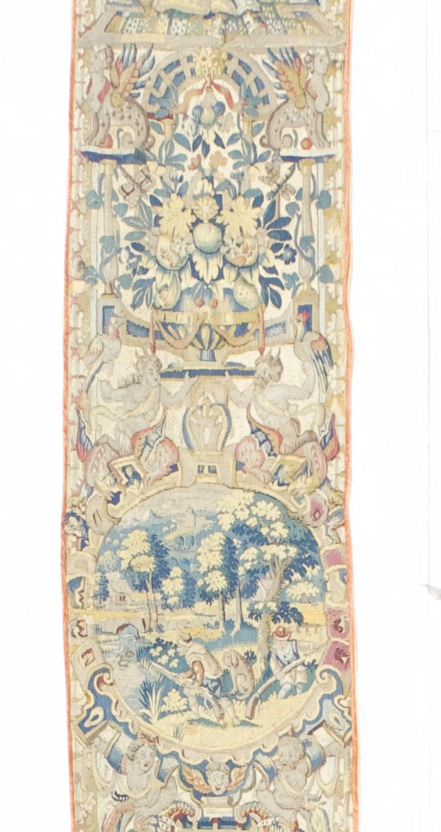 Antique Tapestry Panel (one of pair) 1' 2" x 10' 9''