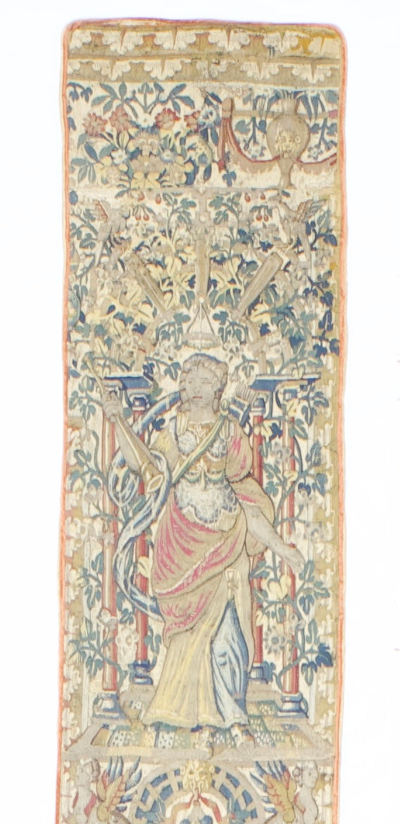 Antique Tapestry Panel (one of pair) 1' 2" x 10' 9''
