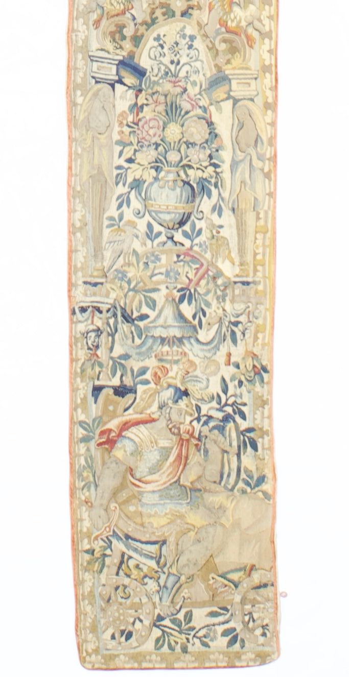 Antique Tapestry Panel (one of pair) 1' 2" x 10' 9''