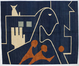 Vintage Artistic Rug (Kees Timmer) 6' 7'' x 7' 10"