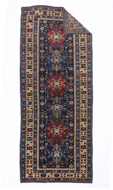 Antique Caucasian Shirvan Rug 4'1" x 9' 10''