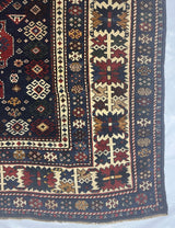 Antique Caucasian Shirvan Rug 4'1" x 9' 10''