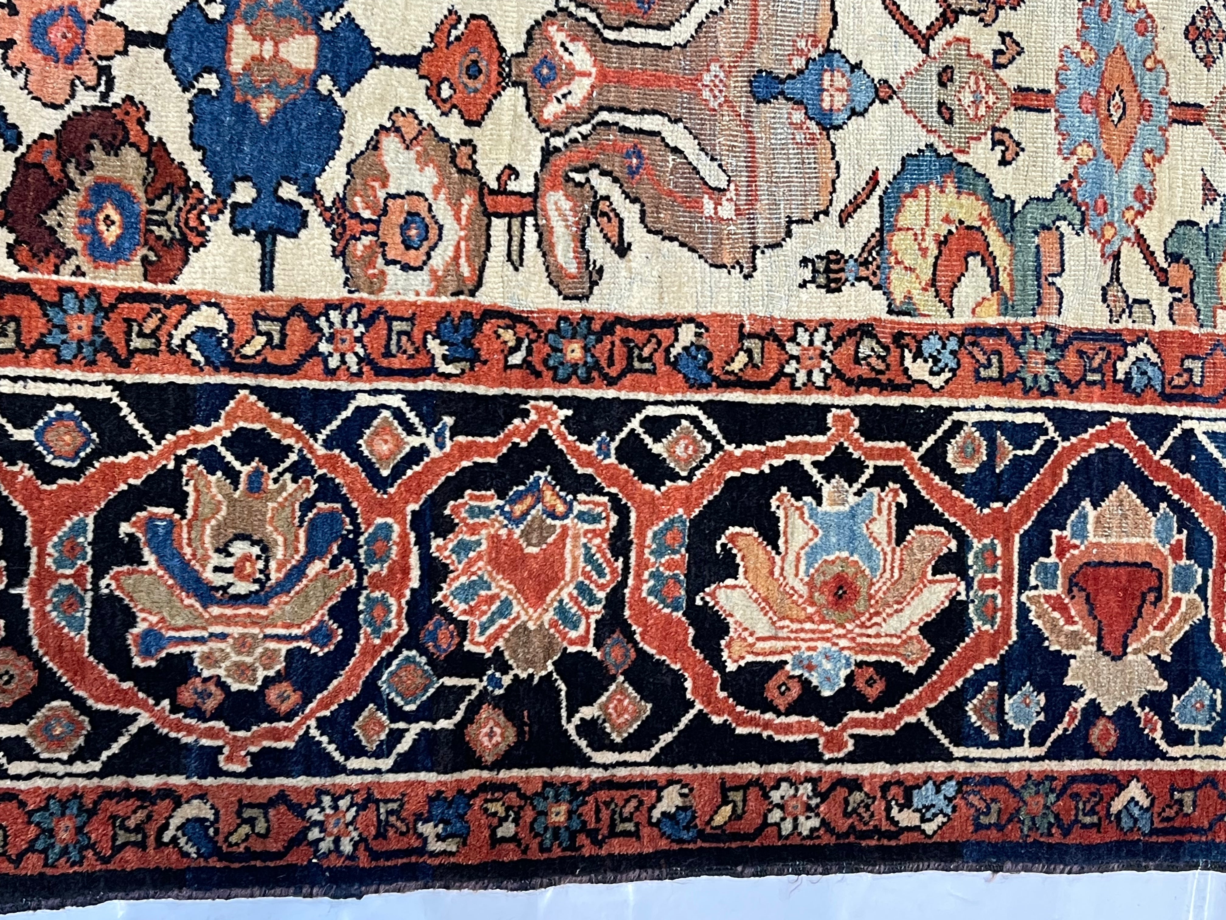 Antique  Farahan Rug 8'6" x 9' 5''
