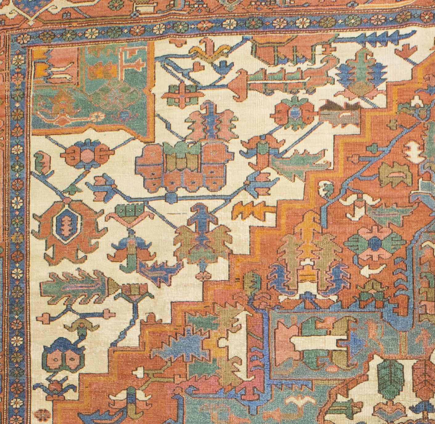 Antique  Bakhshayesh Rug 10' 6" x 11' 7''