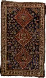 Antique Qashqai Rug 4' 5" x 7' 2"