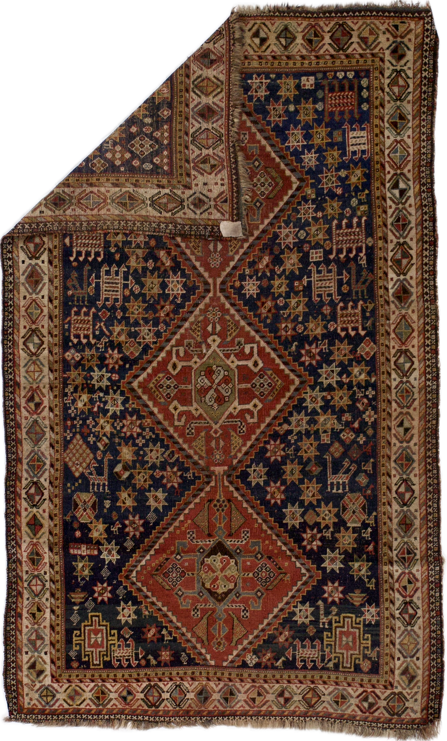 Antique Qashqai Rug 4' 5" x 7' 2"