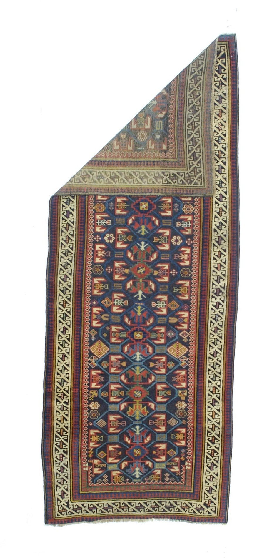 Fine Antique Zeyhur Sumak Rug 3'2" x 8' 1''
