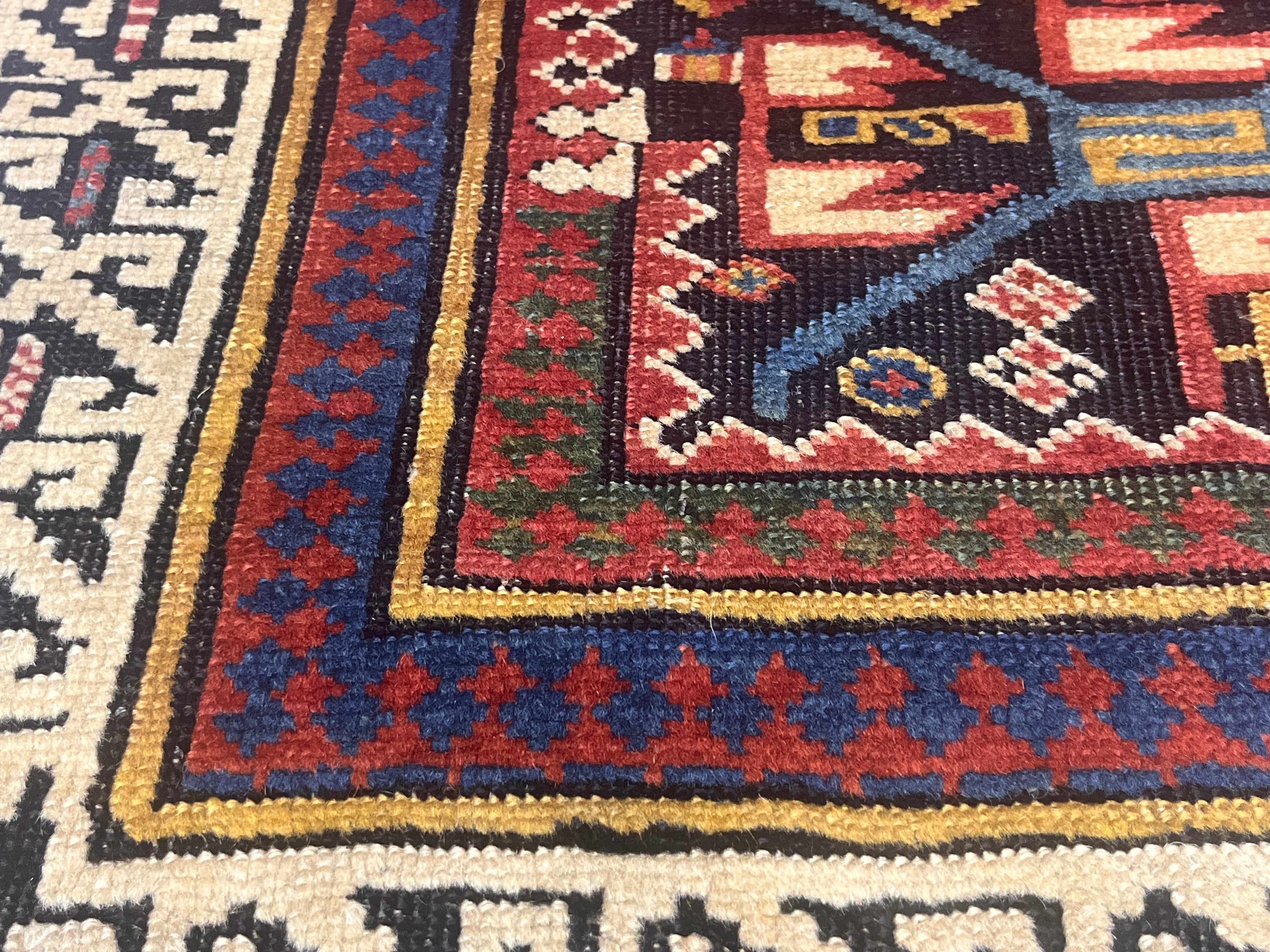 Fine Antique Zeyhur Sumak Rug 3'2" x 8' 1''