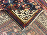Fine Antique Zeyhur Sumak Rug 3'2" x 8' 1''