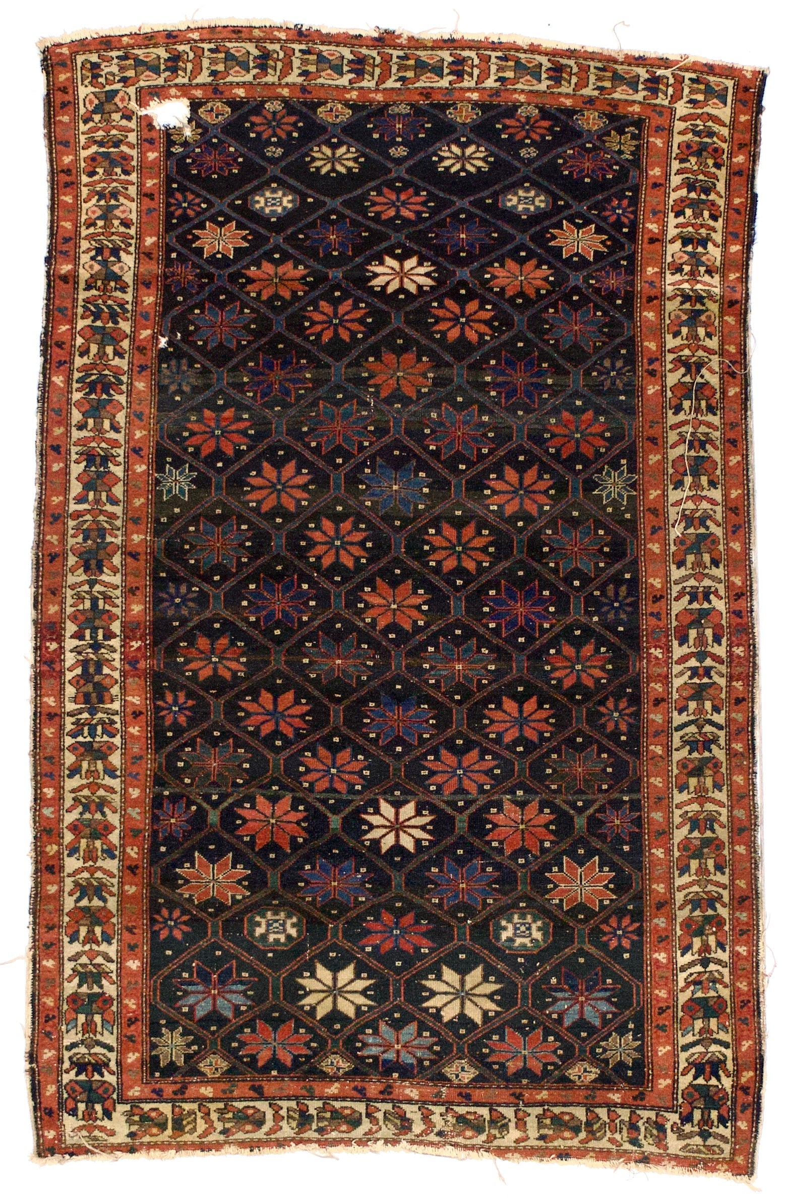 Antique  Malayer Rug 4'3" x 6' 9"