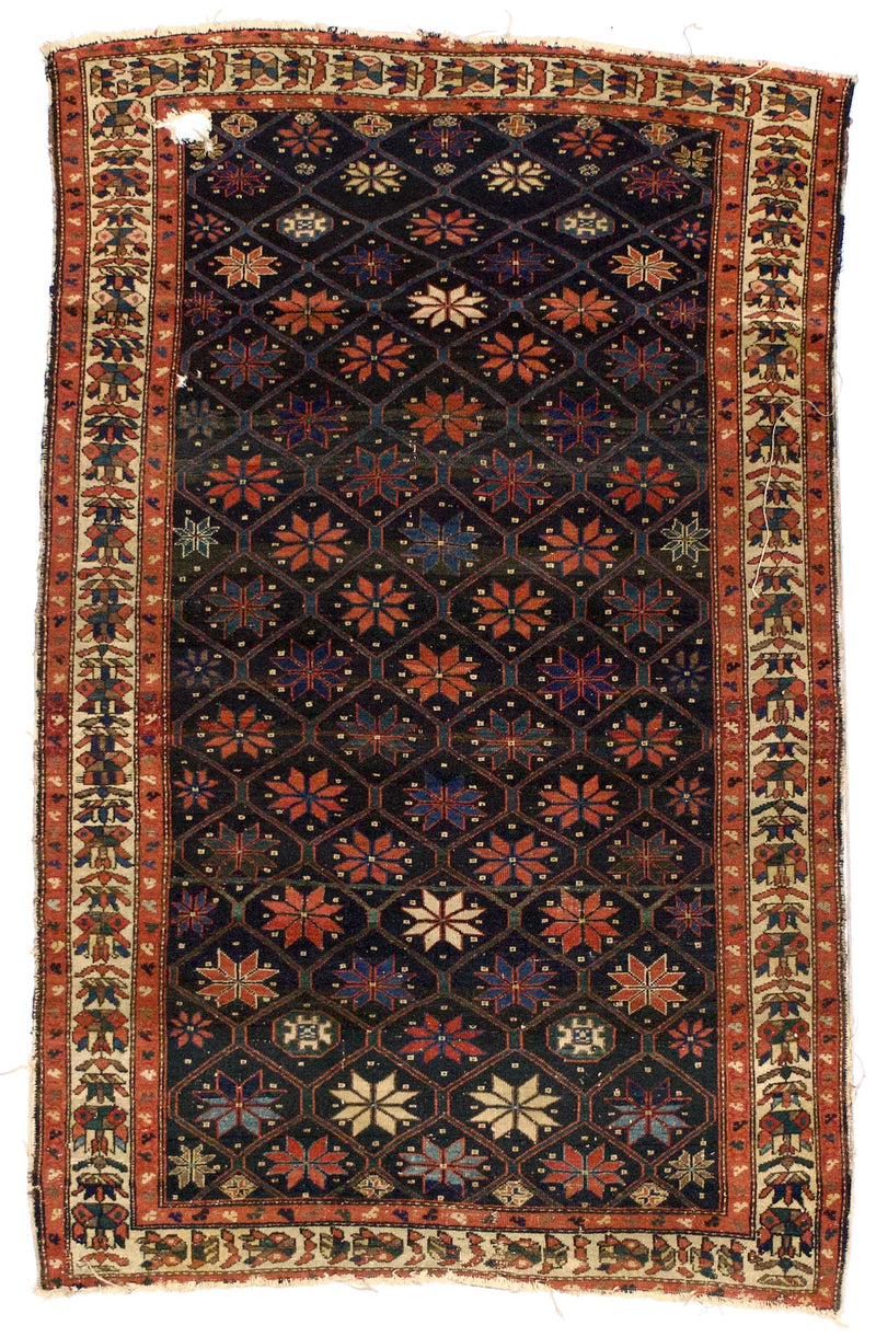 Antique  Malayer Rug 4'3