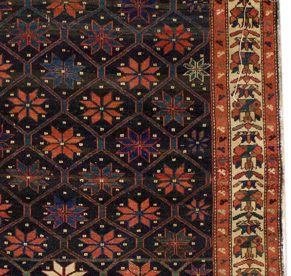 Antique  Malayer Rug 4'3" x 6' 9"