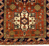 Fine Antique Heriz Karajeh Rug 3' 4" x 4' 2"