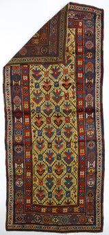 Fine Antique Caucasian Ganjeh Kazak Rug 3' 10" x 9' 3''