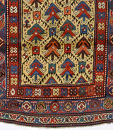 Fine Antique Caucasian Ganjeh Kazak Rug 3' 10" x 9' 3''