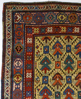 Fine Antique Caucasian Ganjeh Kazak Rug 3' 10" x 9' 3''
