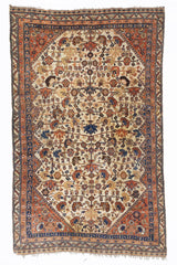 Antique Qashqai Rug 4' 0'' x 6' 6''