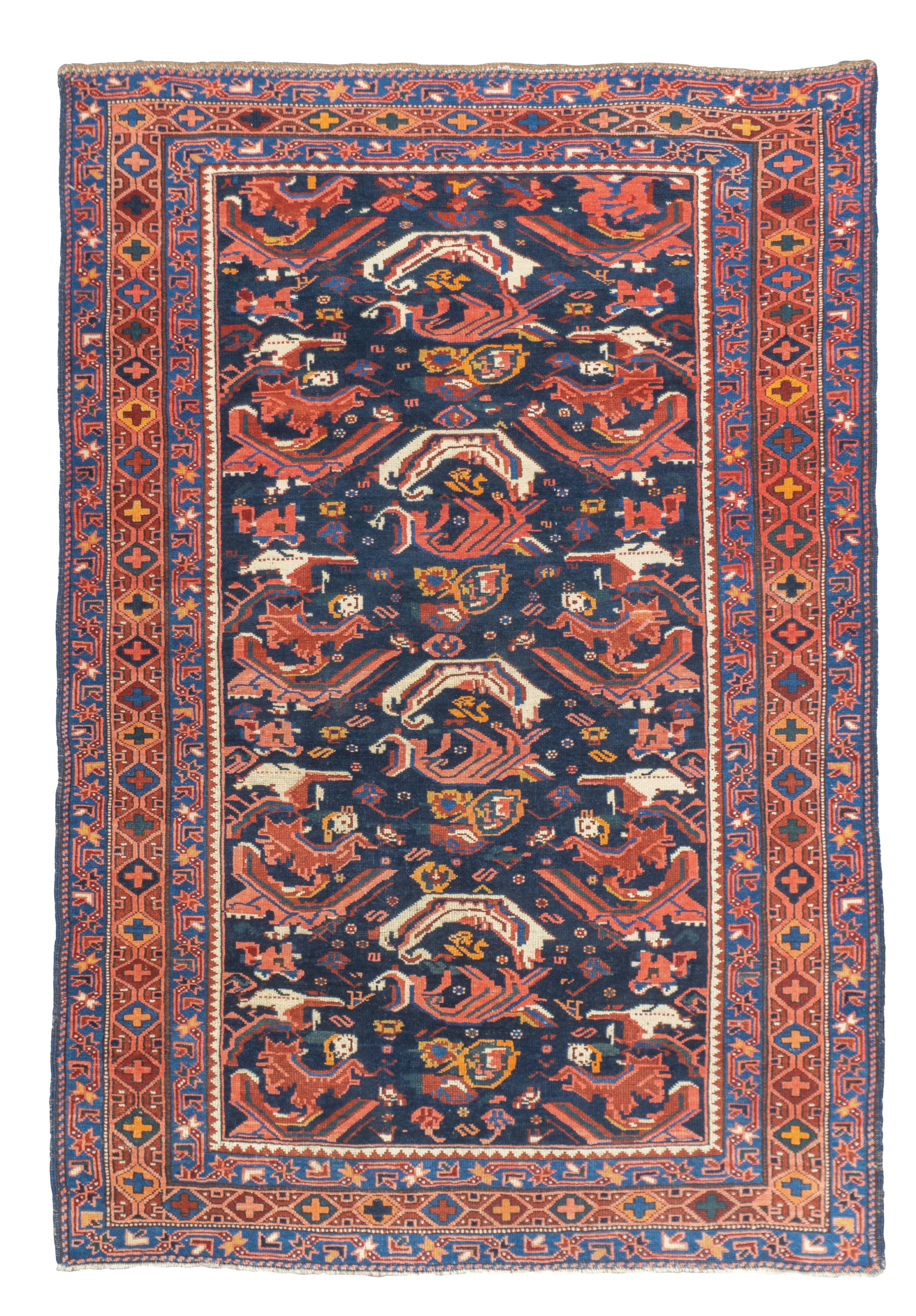 Antique Caucasian Bijov 3'11'' x 5'10''