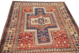 Antique Caucasian Kazak Rug 5'1'' x 6'10''