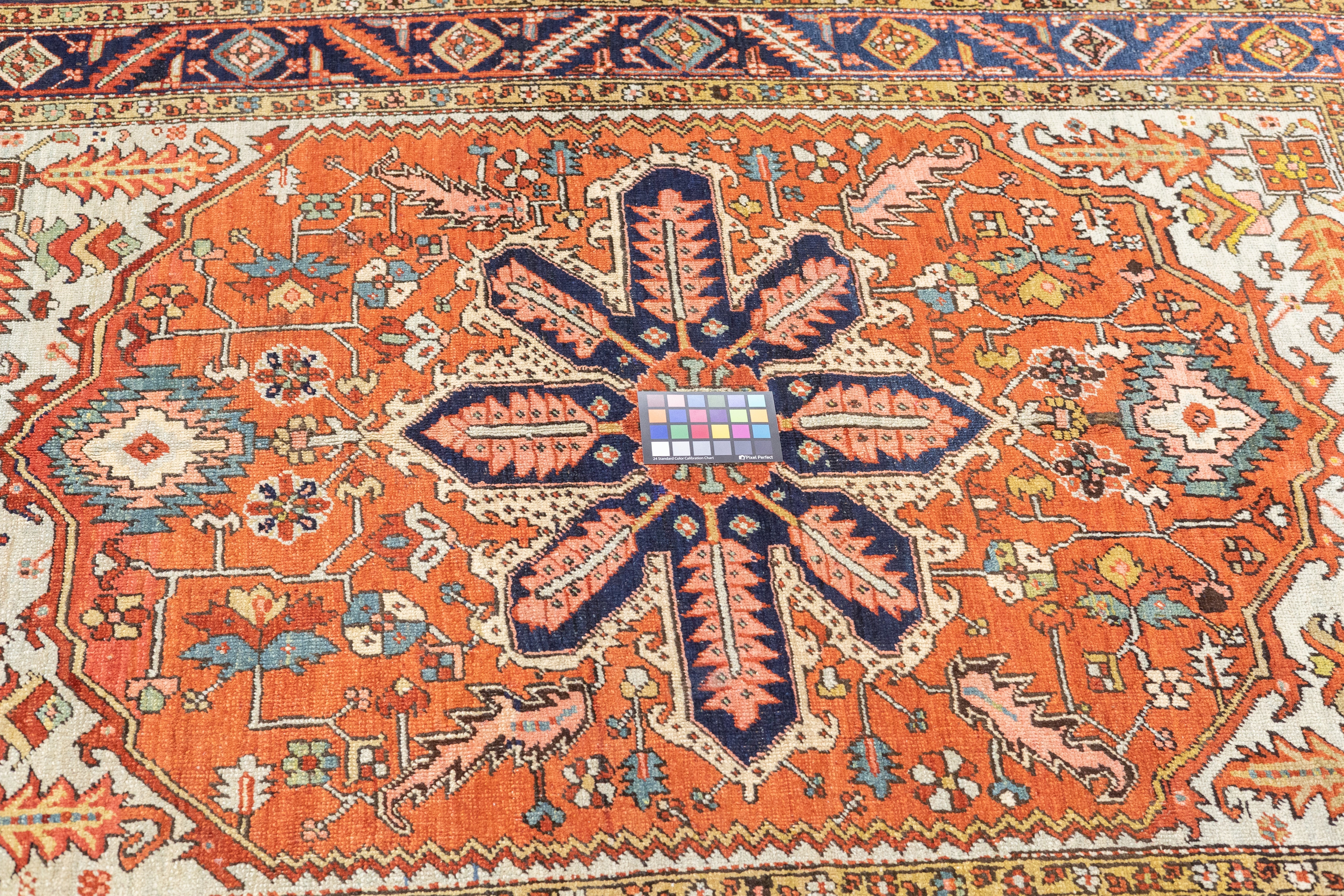 Antique Persian Serapi Rug 5'1'' x 6'11''