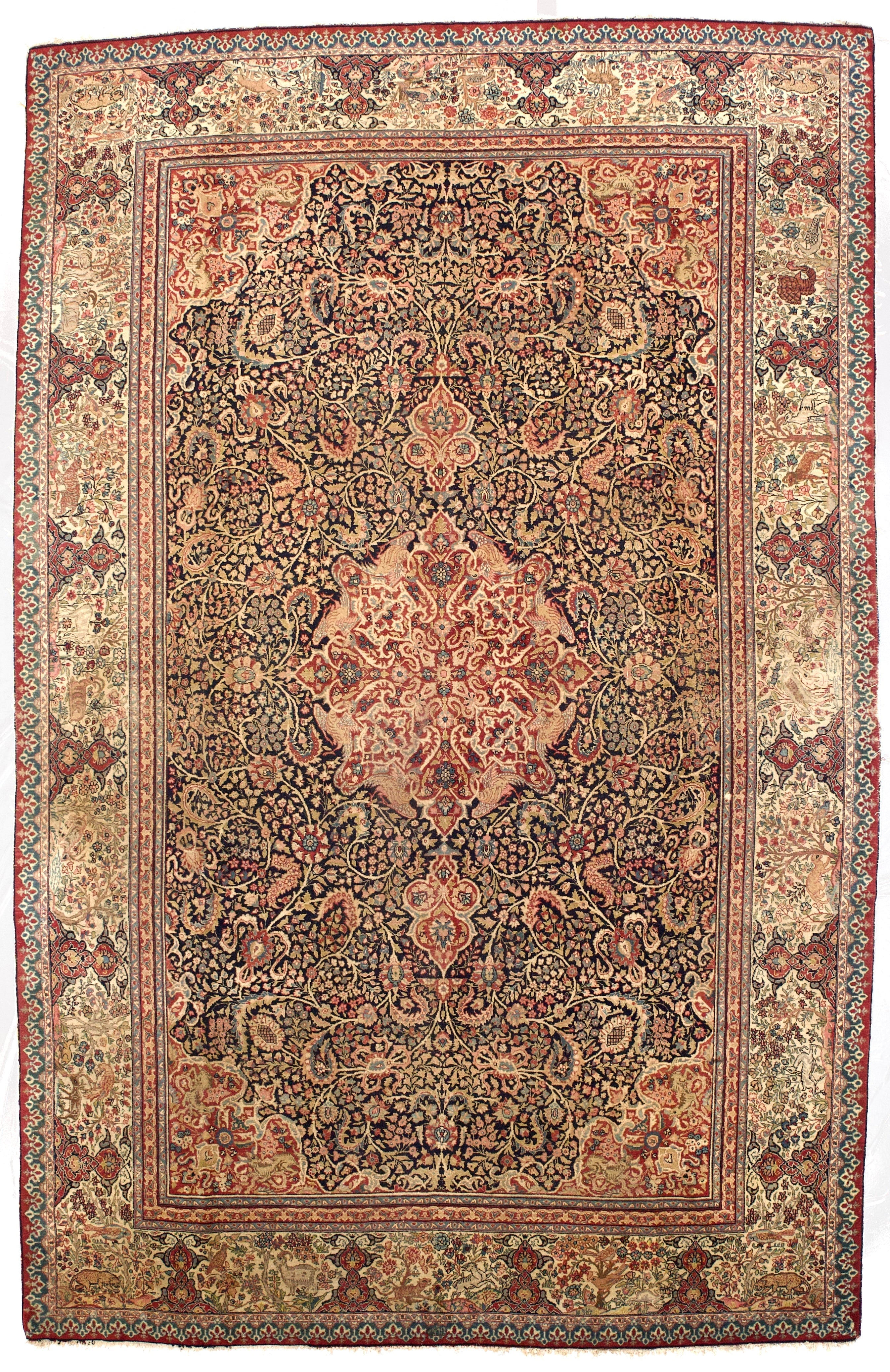 Antique  Tabriz Rug 7'10" x 12' 4"