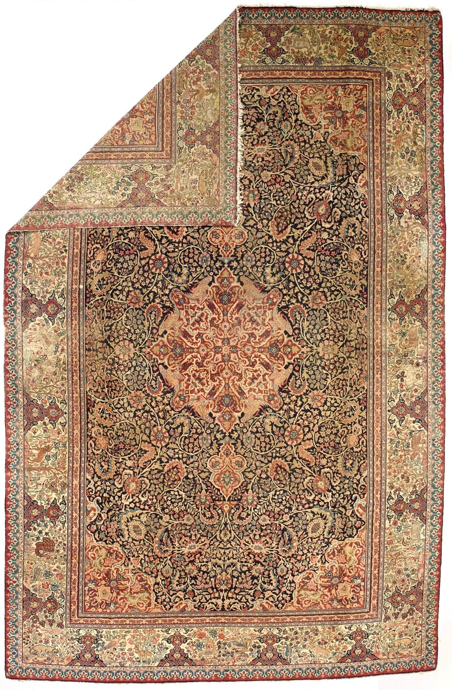 Antique  Tabriz Rug 7'10" x 12' 4"