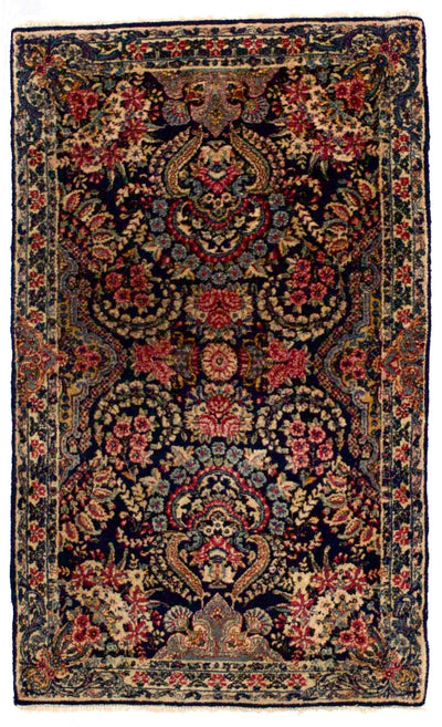 Antique  Lavar Kerman 1 of pair Rug 3' 0