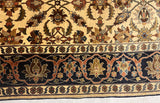 Rare Antique  Silk Farahan Rug 4'4" x 6' 7"