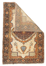 Antique  Farahan Sarouk Rug 3'4'' x 4'11''