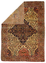 Antique Persian Farahan Sarouk Rug 4'7" x 6' 5"