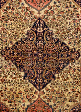 Antique Persian Farahan Sarouk Rug 4'7" x 6' 5"