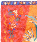 Scandinavian Artistic Mid Century Wool Rug 5' 7" x 8' 1"