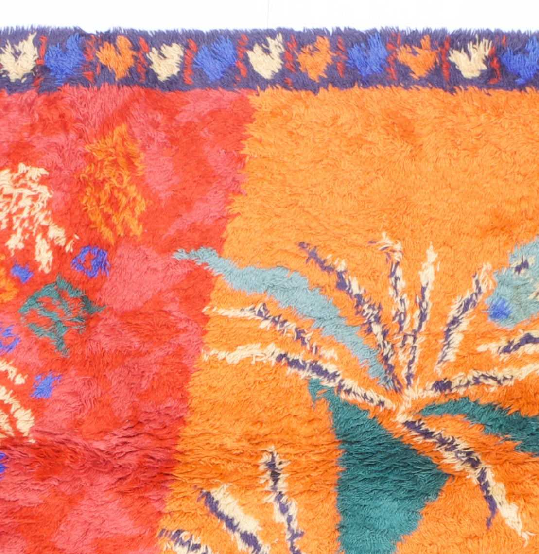 Scandinavian Artistic Mid Century Wool Rug 5' 7" x 8' 1"