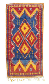 Fine Antique Moroccan Wool Rug 4' 9" x 9' 6''