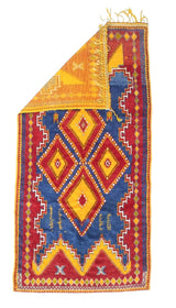 Fine Antique Moroccan Wool Rug 4' 9" x 9' 6''