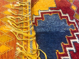 Fine Antique Moroccan Wool Rug 4' 9" x 9' 6''