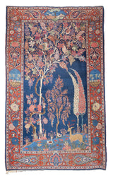 Fine Persian Kashan Rug 4'4" x 7' 1"