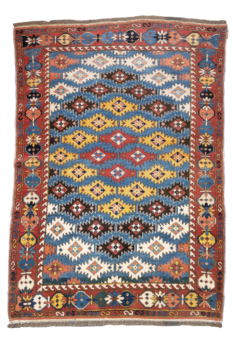Antique Caucasian Kuba 4' 5