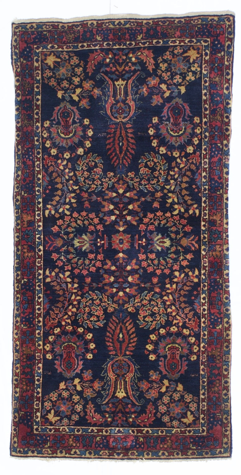 Antique  Mohajeran Sarouk Rug 2' 5'' x 4' 11''