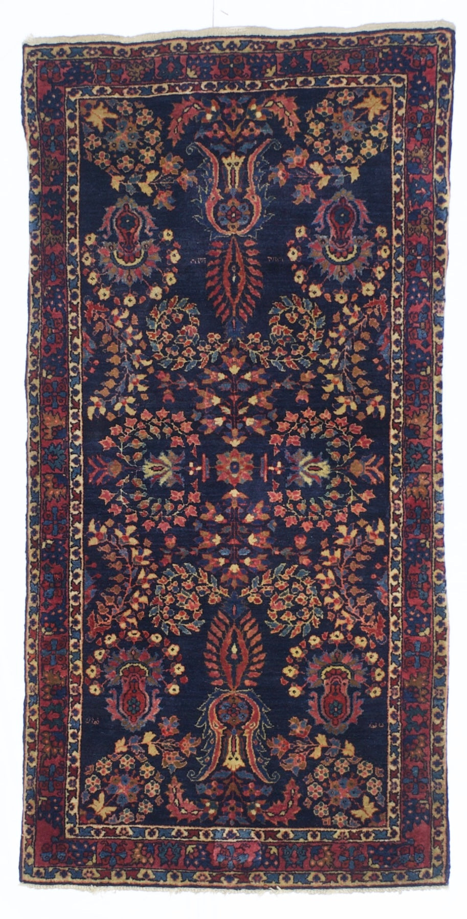 Antique  Mohajeran Sarouk Rug 2' 5'' x 4' 11''