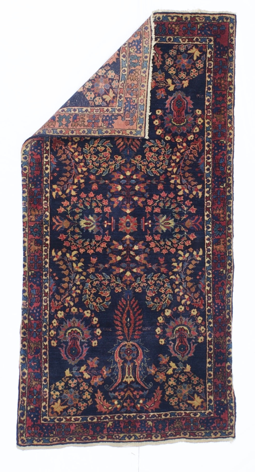 Antique  Mohajeran Sarouk Rug 2' 5'' x 4' 11''