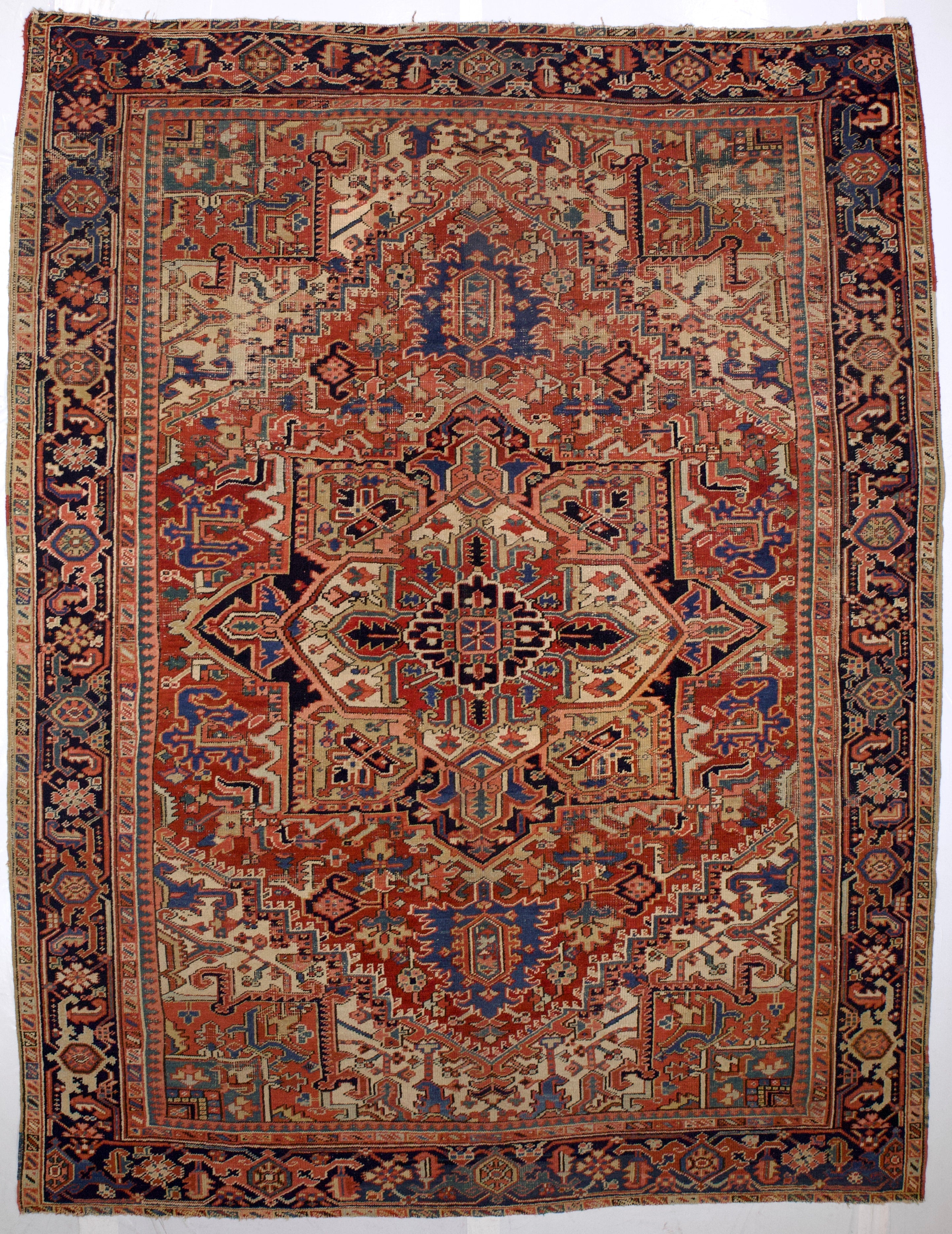 Antique  Heriz Rug 8'6" x 11' 1"
