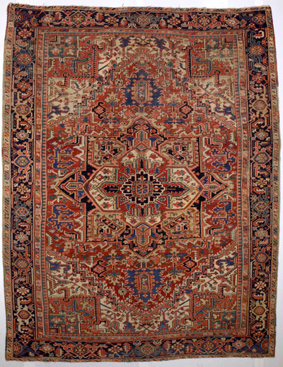 Antique  Heriz Rug 8'6