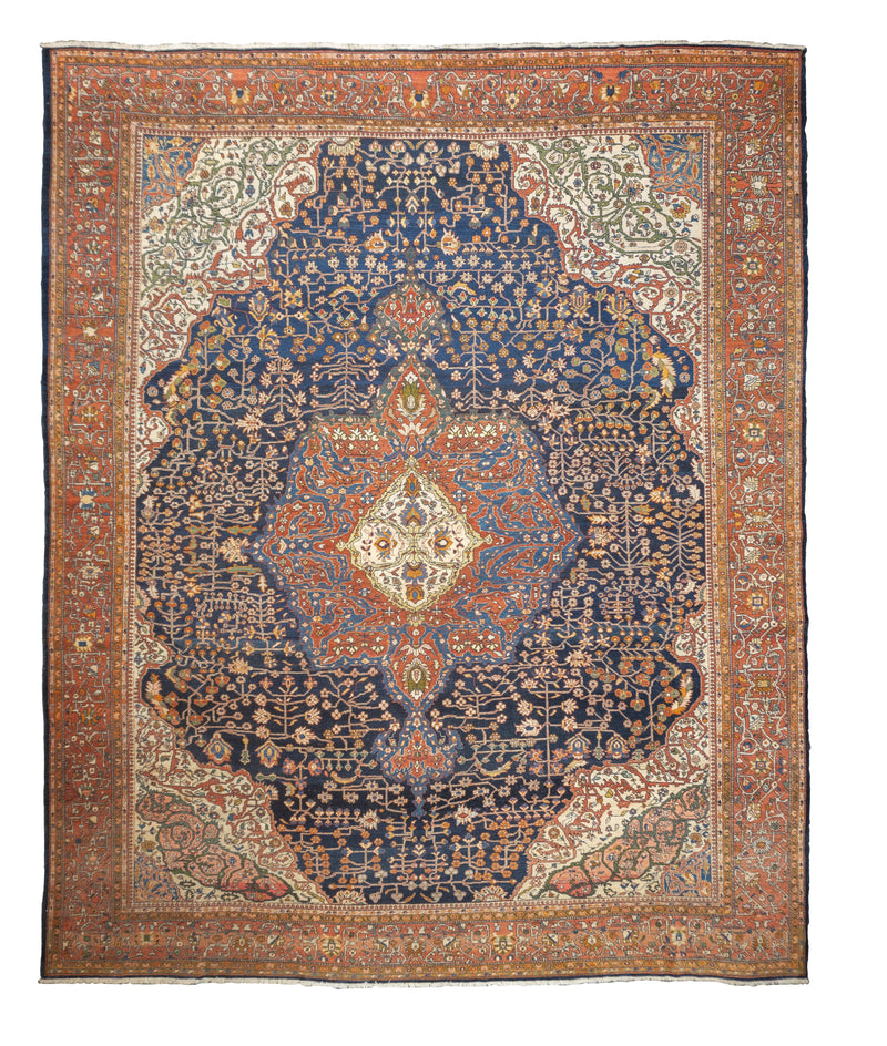 Antique Farahan Sarouk Rug 11'2'' x 13'4''