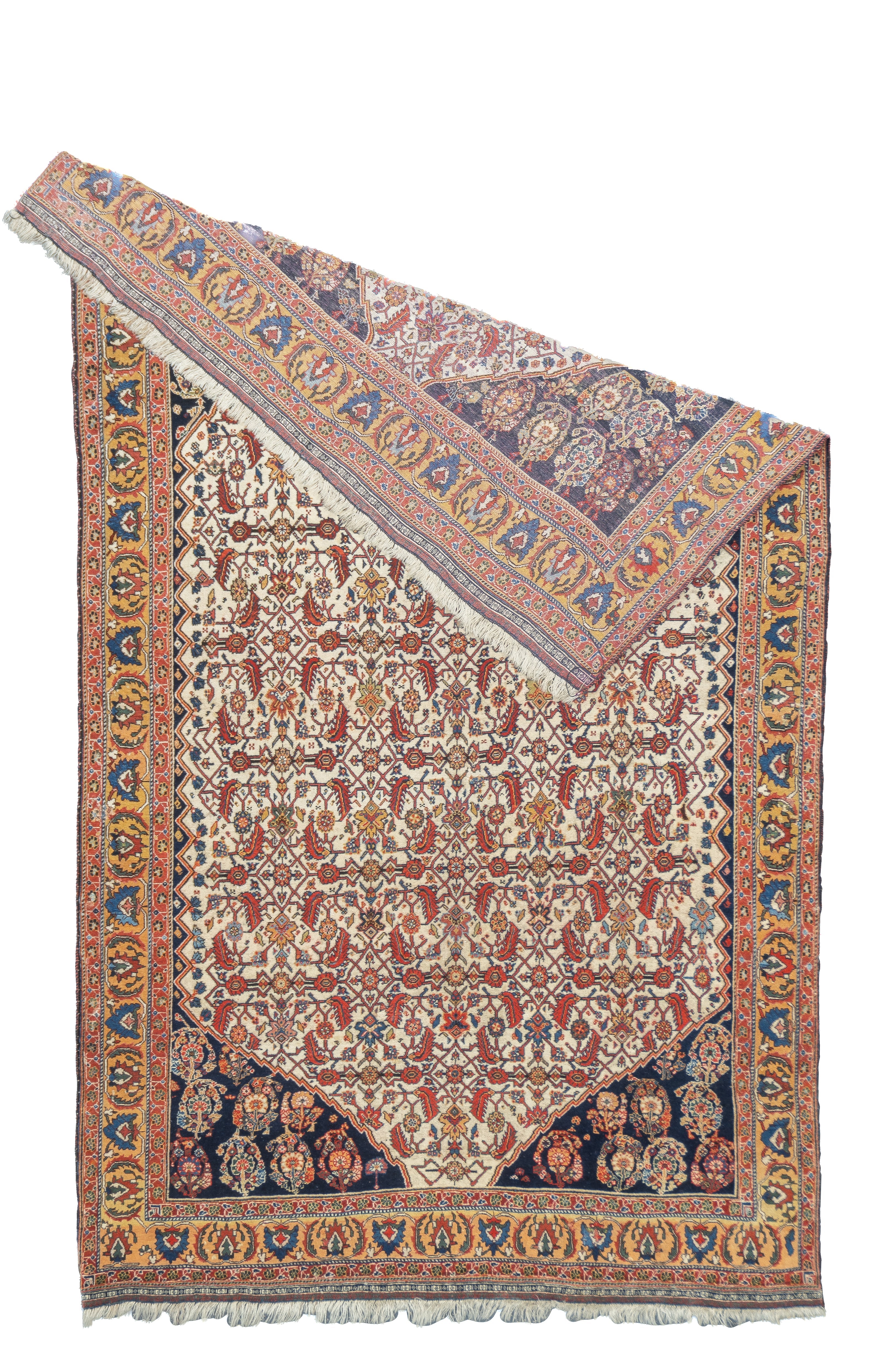 Antique Qashqai Rug 4'3'' x 7'2''